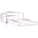 Sofa podłogowa 2-w-1, ciemnozielona, 122x204x55 cm, aksamit Lumarko! Lumarko!