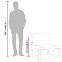 Środkowa sofa ogrodowa z zielonymi poduszkami, lita akacja Lumarko!