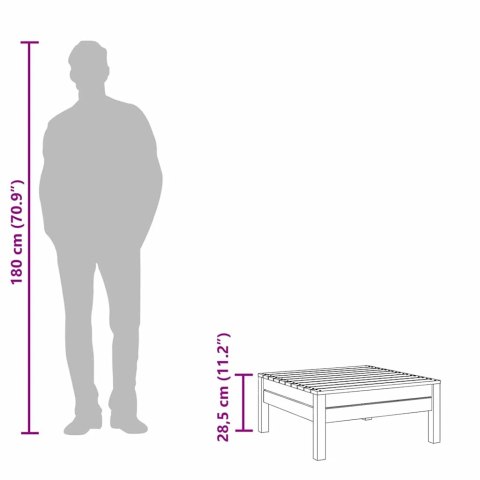  Stołek ogrodowy, czarny, lite drewno sosnowe Lumarko!