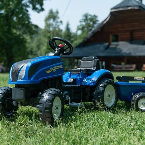 Traktor Na Pedały New Holland Duży Z Przyczepką + Otwierana Maska Od 2 Lat  Lumarko!