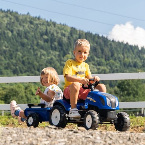 Traktor Na Pedały New Holland Duży Z Przyczepką + Otwierana Maska Od 2 Lat  Lumarko!