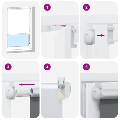  Roleta przeciwsłoneczna 40 x 100 cm Szara Lumarko!