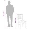Krzesła do jadalni 2 szt. Białe lite drewno gumowe Lumarko! Lumarko!