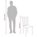 Krzesła do jadalni 2 szt. Białe lite drewno gumowe Lumarko!