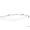  Materac piankowo-żelowy zdejmowany pokrowiec 180 x 200 cm ALLURE Lumarko!
