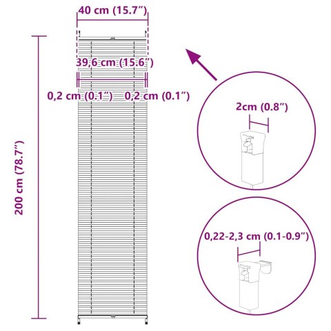 Roleta plisowana 40x200 cm Biała Lumarko! Lumarko!