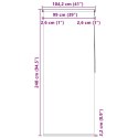  Roleta prysznicowa 100 x 240 cm, biała Lumarko!