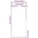  Roleta prysznicowa 120 x 240 cm, biała Lumarko!