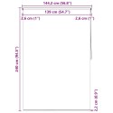  Roleta prysznicowa 140 x 240 cm, z napisami Lumarko!