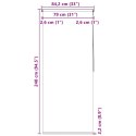 Roleta prysznicowa 80 x 240 cm, wzór w koła Lumarko!