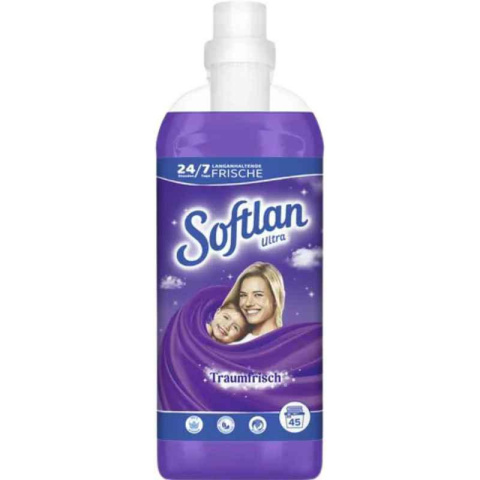 Softlan Ultra Traumfrisch Płyn Do Płukania Fioletowy 1l 45 Prań...