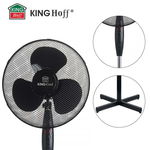 Wentylator Wiatrak Stojący Podłogowy Kingcool Kc-2125 Czarny Lumarko!