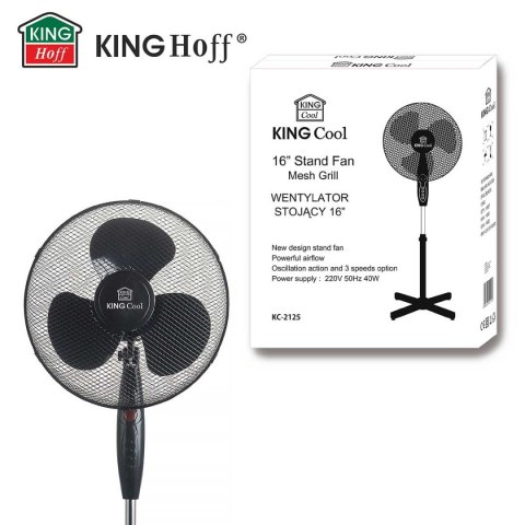 Wentylator Wiatrak Stojący Podłogowy Kingcool Kc-2125 Czarny Lumarko!
