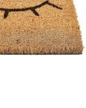 Wycieraczka kokosowa motyw oczu 40 x 60 cm naturalna TAPULAO Lumarko!