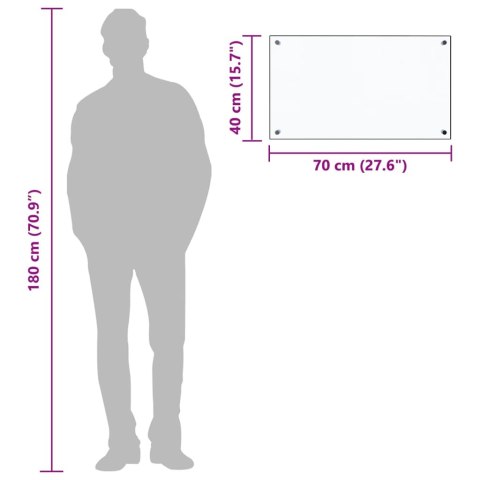 Panel ochronny do kuchni, przezroczysty, 70x40 cm, szkło Lumarko!