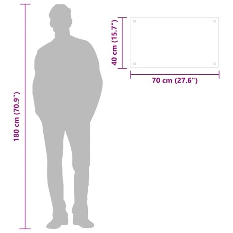 Panel ochronny do kuchni, przezroczysty, 70x40 cm, szkło Lumarko!