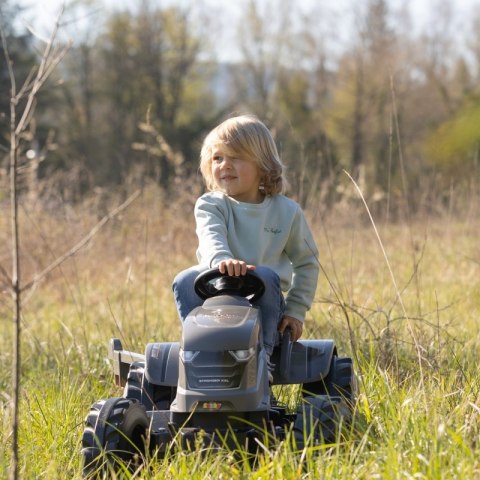 SMOBY Traktor XXL Szary na Pedały z Przyczepką Lumarko!