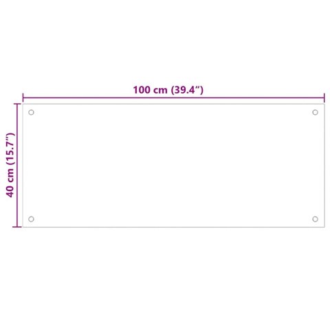  Panel ochronny do kuchni, czarny, 100x40 cm, szkło hartowane Lumarko!