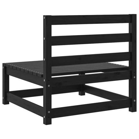  Ogrodowe siedziska środkowe, 2 szt., czarne, drewno sosnowe Lumarko!