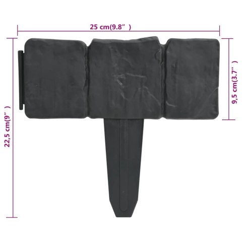  Ogrodzenie trawnika, 41 elementów, 10 m Lumarko!