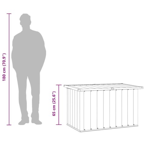  Skrzynia ogrodowa do przechowywania, antracytowa, 109x67x65 cm Lumarko!