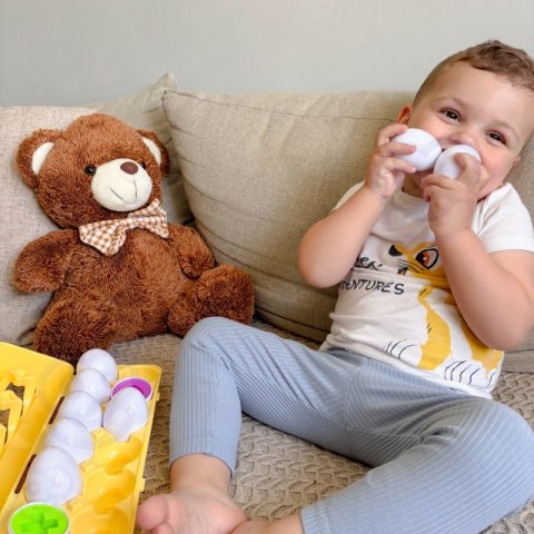 WOOPIE Układanka Jajka Montessori - Dopasuj Kształty i Kolory Lumarko!