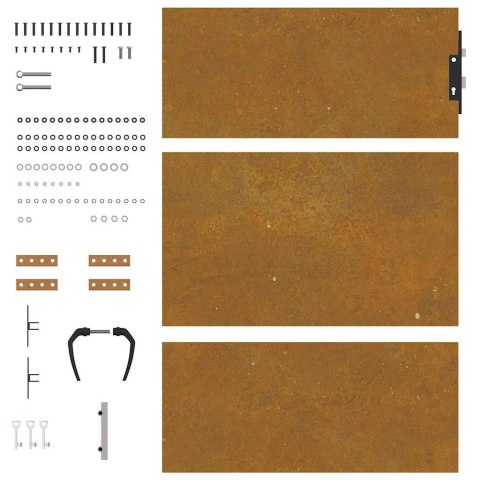 Furtka ogrodowa, 85x125 cm, stal kortenowska Lumarko! Lumarko!