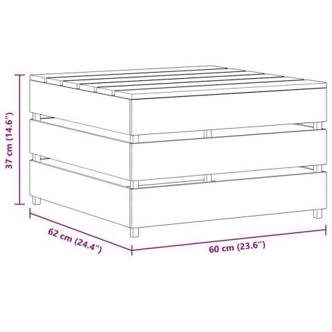  Ogrodowe stoliki z palet, 2 szt., impregnowane drewno sosnowe Lumarko!