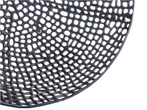 Zestaw 2 mis dekoracyjnych czarny KRUKUT