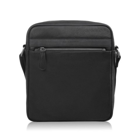 Listonoszka męska skórzana na ramię torba męska w kolorze czarnym Paolo Peruzzi AL-20-BL