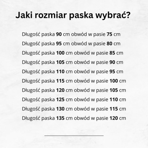 Pasek męski skórzany premium z klasyczną klamrą elegancki brązowy 100 cm Paolo Peruzzi PG-09-BR-100