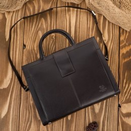 Torebka damska skórzana aktówka A4 do ręki i na ramię skóra licowa Paolo Peruzzi T-94-BR