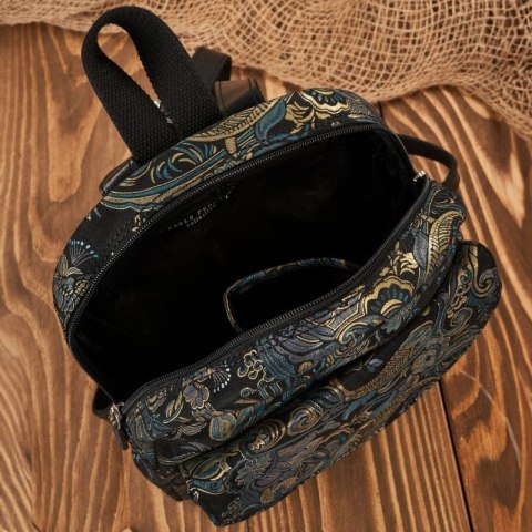 Portfel damski skórzany T-09-G i plecak damski skórzany miejski T-18-G zestaw prezentowy dla niej Paolo Peruzzi ZUP-112-G