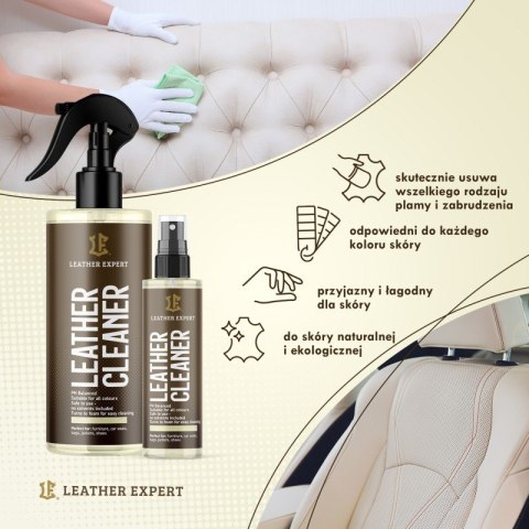 Leather Cleaner - środek do czyszczenia skóry 250 ml Leather Expert LE-05-C250