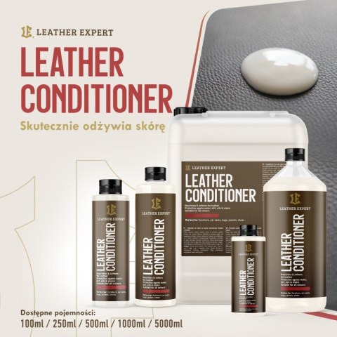 Leather Conditioner - odżywka do skóry naturalne olejki i wosk 250 ml Leather Expert LE-08-C250