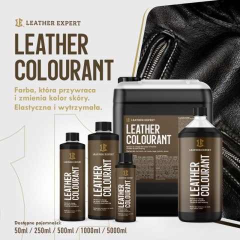 Leather Expert Colourant - Dark Brown farba do skóry naturalnej i do ekoskóry 500 ml LE-06-500C307