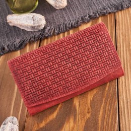 Portfel damski skórzany w stylu vintage duży czerwony Paolo Peruzzi T-109-HRD