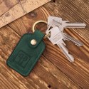 Zestaw prezentowy portfel damski skórzany vintage i brelok do kluczy zielony Paolo Peruzzi ZUP-104-GR
