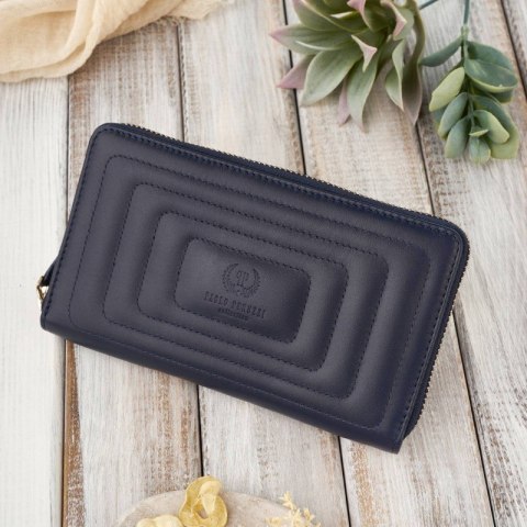 Damski portfel ze skóry naturalnej kopertówka Paolo Peruzzi AV-05-DB