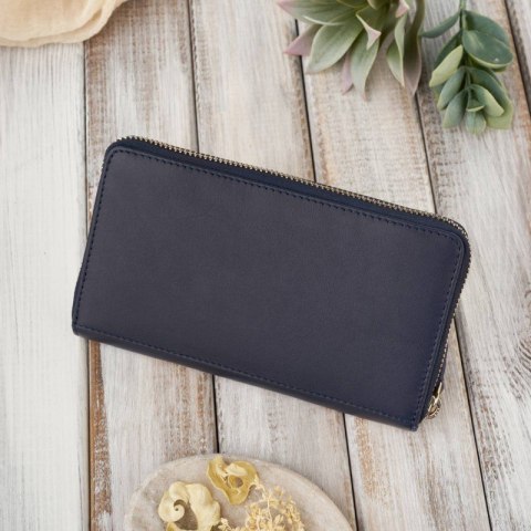 Damski portfel ze skóry naturalnej kopertówka Paolo Peruzzi AV-05-DB