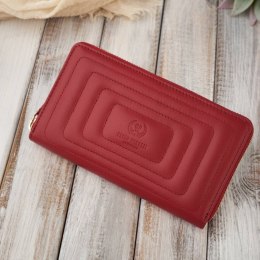 Damski portfel ze skóry naturalnej kopertówka Paolo Peruzzi AV-05-RD