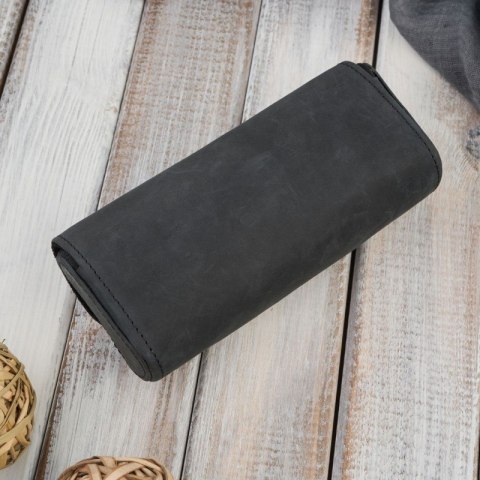 Etui na okulary piórnik pokrowiec skórzany vintage Paolo Peruzzi T-83-HBL