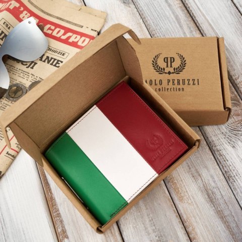 Portfel męski skórzany Italia Paolo Peruzzi AV-08-MC