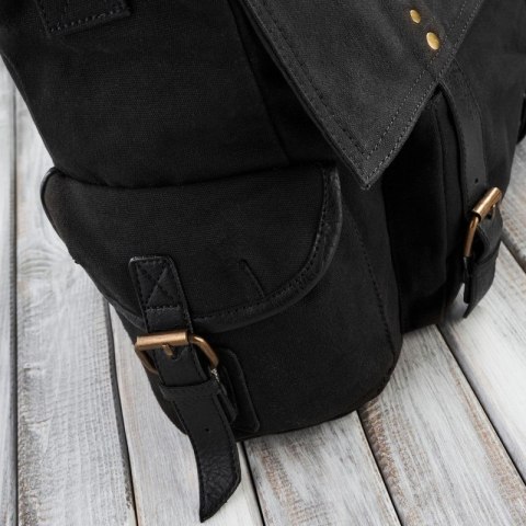 Zestaw prezentowy torba męska E-01 i plecak na laptopa E-03 Paolo Peruzzi ZUP-93-BL