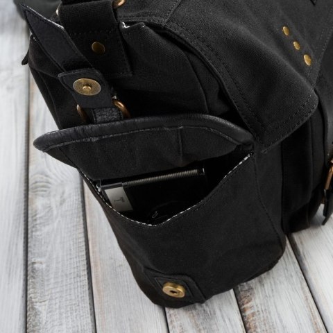 Zestaw prezentowy torba męska E-01 i plecak na laptopa E-03 Paolo Peruzzi ZUP-93-BL