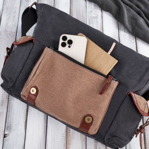 Zestaw prezentowy torba męska E-01 i plecak na laptopa E-03 Paolo Peruzzi ZUP-93-MC