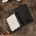 Czarny portfel męski skórzany RFID Paolo Peruzzi T-78-BL