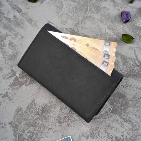 Portfel damski skórzany vintage Paolo Peruzzi T-44-BL