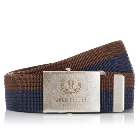 Pasek męski parciany Paolo Peruzzi brąz PW-02-115 CM