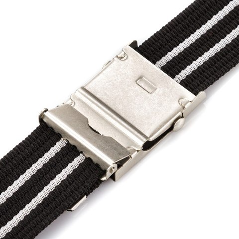 Pasek męski parciany Paolo Peruzzi czarna PW-03-115 CM